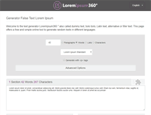 Tablet Screenshot of loremipsum360.com